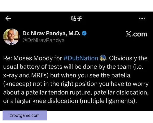 穆迪大伤登全美第一热搜 X光检查后坐轮椅离场 专家称情况堪忧